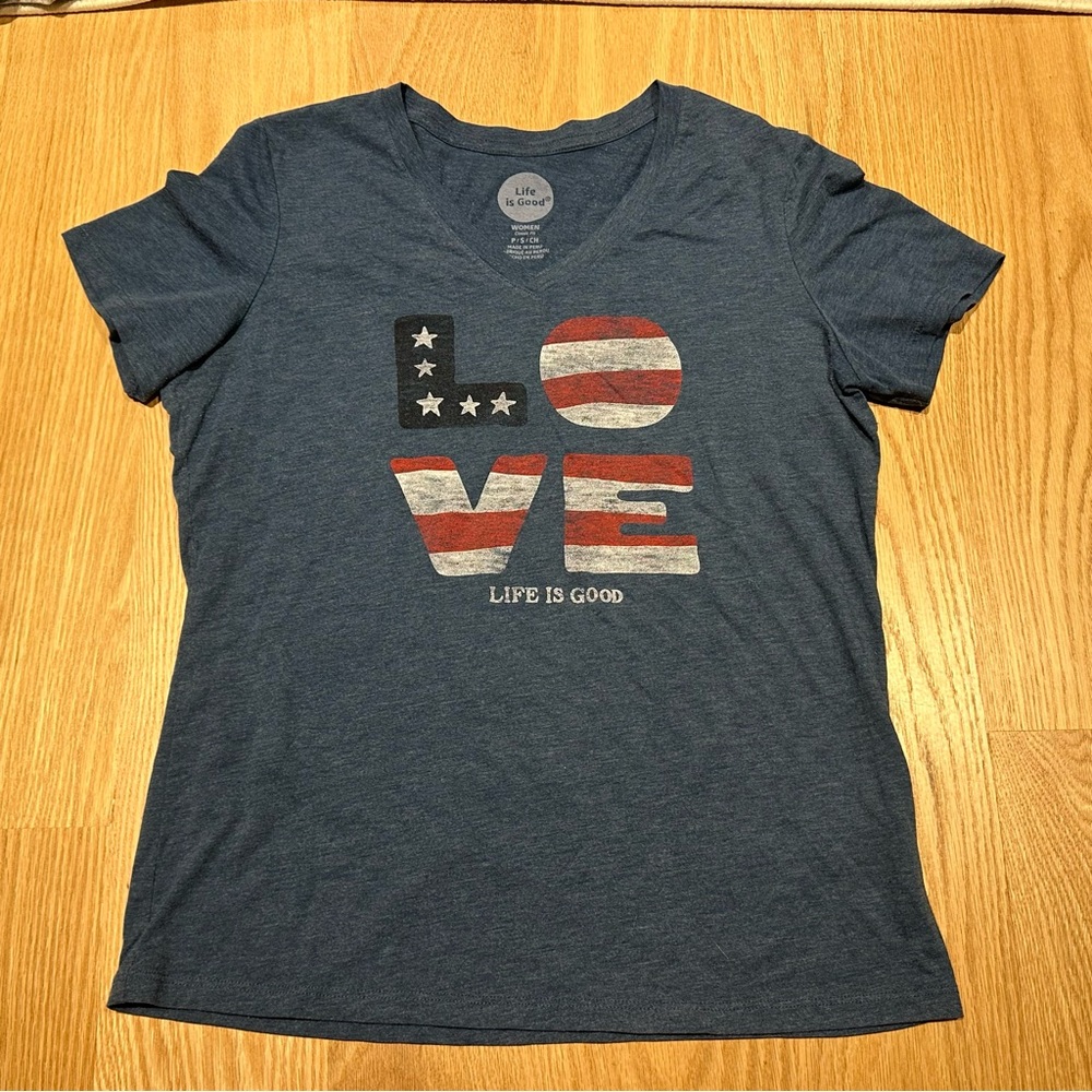 Small Patriotic Life Is Good Tee
